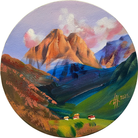 Динара Хёртнагль (Картина, живопись - 
                  20 x 20 см) Skylights