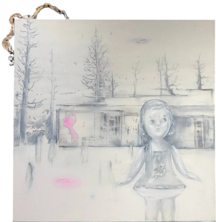 Кристина Пуршина (Картина, живопись - 
                  100 x 100 см) Не хватает чего-то существенного, как будто утром пытаешься вспомнить забытый сон. 2