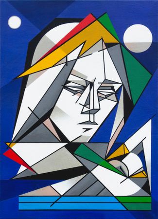 Максим Базаров (Картина, живопись - 
                  50 x 70 см) Царевна-лебедь