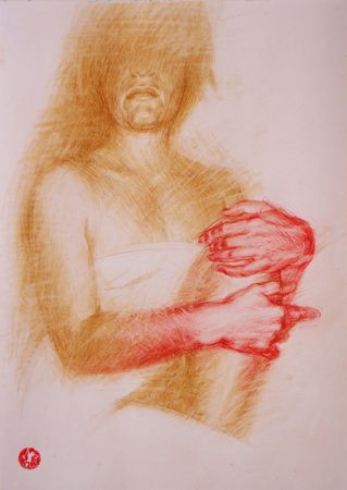 Алан Хатагты (Авторская графика - 
                  30 x 42 см) Работа из серии "Вечерний рисунок"