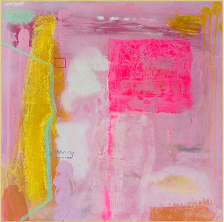 Александра Кравченко-Бережная (Картина, живопись - 
                  60 x 60 см) Абстракция в розовых тонах №34