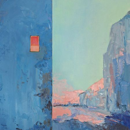 Анна Феллер (Картина, живопись - 
                  33 x 33 см) ОКНА