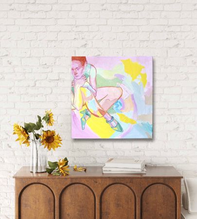 Ева Гец (Картина, живопись - 
                  30 x 30 см) Фиолетовый сон