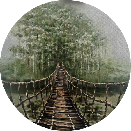 Мила Bezú (Картина, живопись - 
                  40 x 40 см) Somewhere in Vietnam