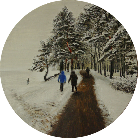 Алан Хатагты (Картина, живопись - 
                  35 x 35 см) Январь