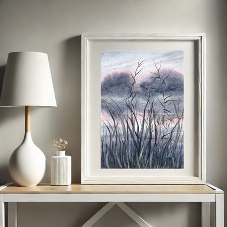 Алла Валежина (Авторская графика - 
                  30 x 42 см) Камышовка
