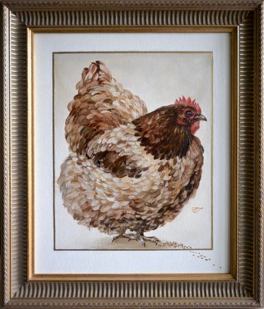 Евгения Горбунова (Картина, живопись - 
                  40 x 48 см) Хранительница