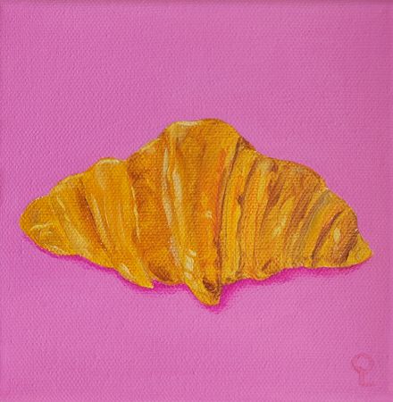 Оливия Лем (Картина, живопись - 
                  15 x 15 см) Круассан