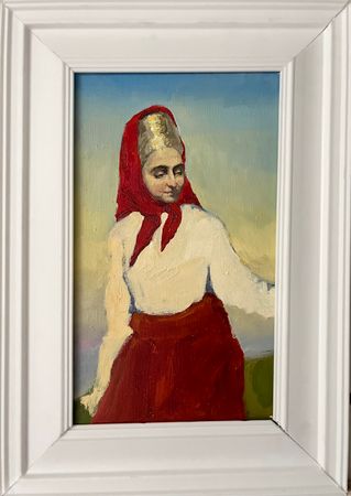 Елизавета Тарасова (Картина, живопись - 
                  12 x 25 см) Закатный свет