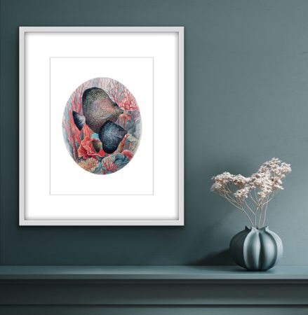 Екатерина Маркина (Авторская графика - 
                  30 x 40 см) Дискусы