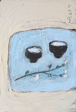 Анастасия Таюрская (Картина, живопись - 
                  21 x 30 см) На весеннем