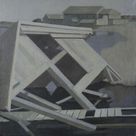 Дарья Ефремова (Картина, живопись - 
                  60 x 60 см) Соловецкие домики