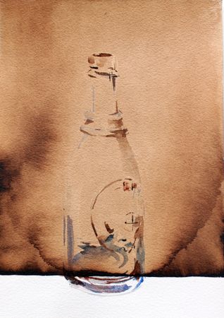 Дарья Парий (Авторская графика - 
                  28 x 38 см) Стекло #12