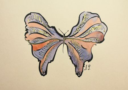 Любовь Фонарева (Авторская графика - 
                  20.9 x 14.8 см) Полёт