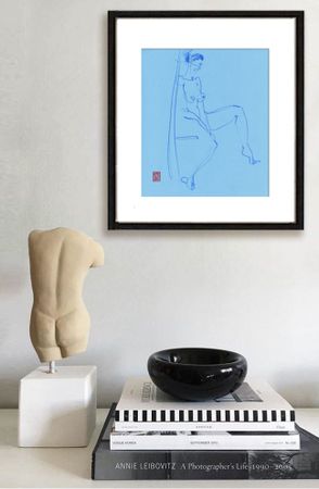 Виктория Севастьянова (Авторская графика - 
                  21 x 25 см) Nude life drawing 032