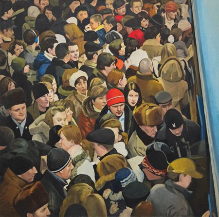 Союз Невозможных (Картина, живопись - 
                  60 x 60 см) Из серии "Слепые, странные дни"