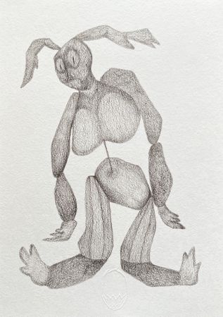 Леша Мелки (Авторская графика - 
                  21 x 29.7 см) CIRCUS ACTORS 4