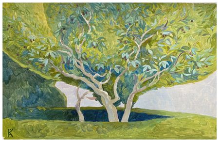 Алексей Кротов (Авторская графика - 
                  40 x 26 см) Райская яблоня