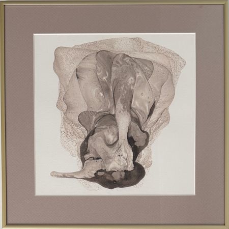 Виктория Марченко (Авторская графика - 
                  40 x 40 см) Из серии "Следы эфира"