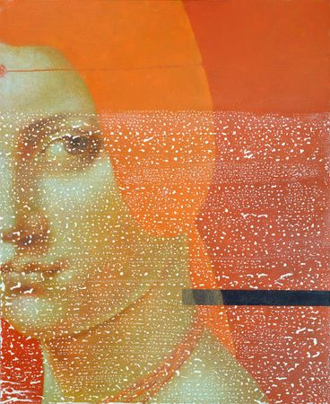 Ольга Рикун (Картина, живопись - 
                  90 x 110 см) Прекрасная Ферроньера. Оммаж Леонардо да Винчи