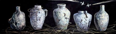 Паула Стельмащук (Картина, живопись - 
                  200 x 63 см) Хронон