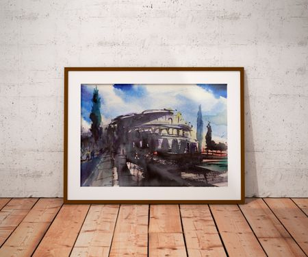 Дарья Парий (Авторская графика - 
                  36 x 26 см) Рим