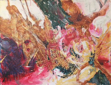 Елена Дуванова (Картина, живопись - 
                  90 x 70 см) Лесной пожар