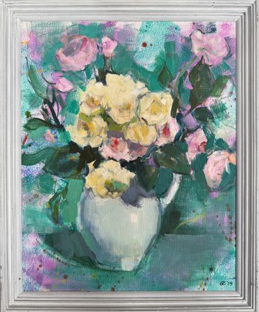 Екатерина Феоктистова (Картина, живопись - 
                  40 x 50 см) Розы