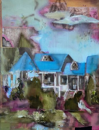 Виталий Простов (Картина, живопись - 
                  50 x 65 см) Хижина