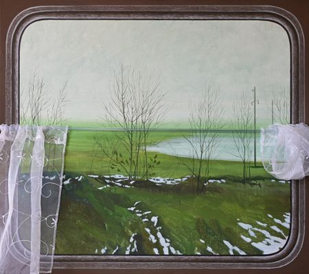 Анастасия Нестерова (Картина, живопись - 
                  90 x 80 см) Из серии "Путь домой"