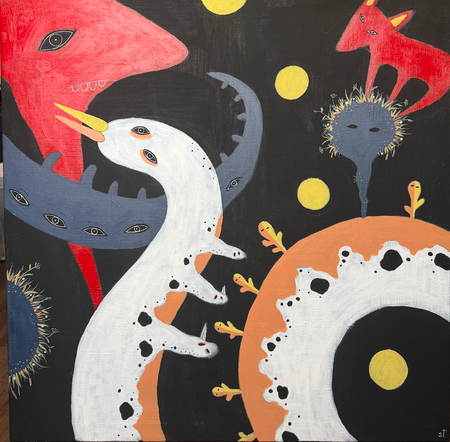 Марина Стараканами (Картина, живопись - 
                  90 x 90 см) Параламбурум