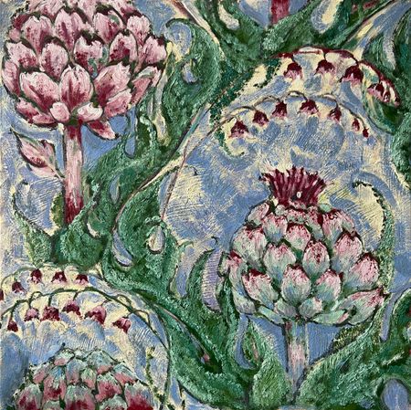 Алина Филимонова (Картина, живопись - 
                  50 x 50 см) Артишоки