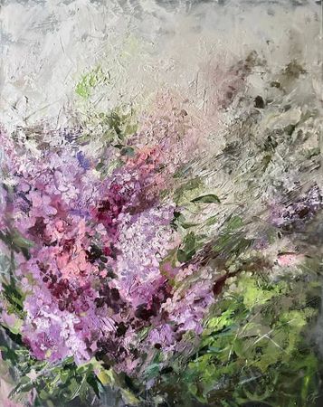 Оксана Горбунова (Картина, живопись - 
                  80 x 100 см) Сирень цветет