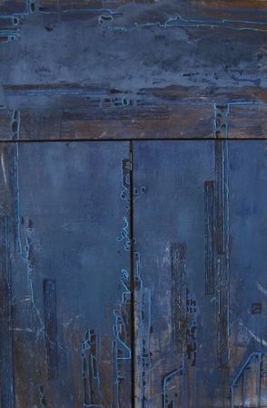 Ирина Уварова (Картина, живопись - 
                  100 x 150 см) Блюз в стиле индиго