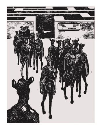 Timur Key (Графика печатная - 
                  72.5 x 90 см) Переход