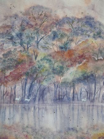 Заира Жабали (Авторская графика - 
                  29 x 41 см) Без названия