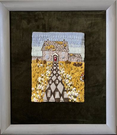 Елизавета Тарасова (Вышивка - 
                  35 x 40 см) Подъездная дорожка