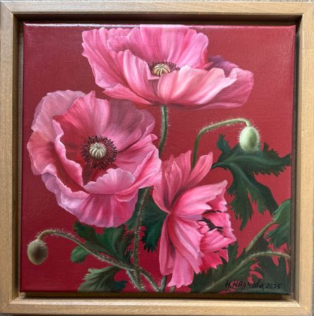 Наталья Наумова (Картина, живопись - 
                  35 x 35 см) Маки