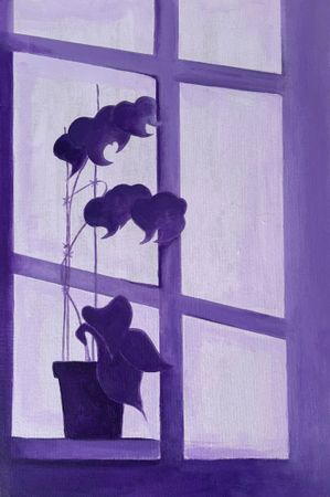 Елена Королева (Авторская графика - 
                  40 x 60 см) Орхидея