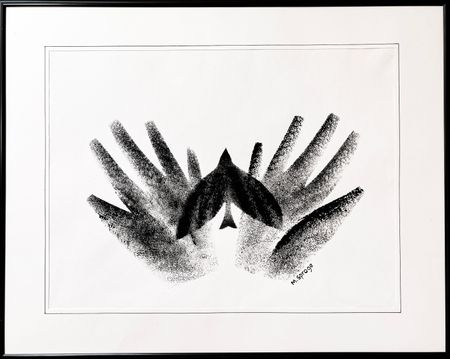 Мария Спроге (Авторская графика - 
                  50 x 40 см) Память