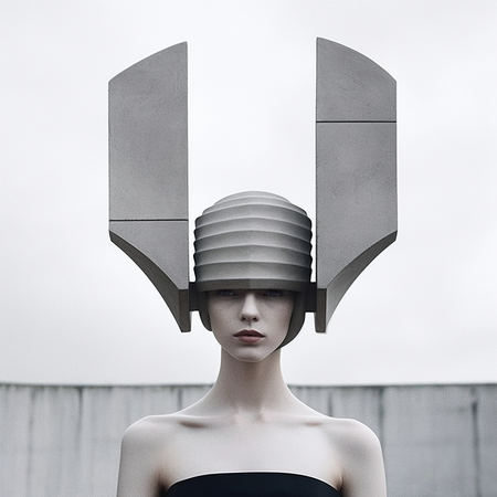 Наташа Дорогина (Фотография - 
                  100 x 100 см) Brutepunk AI#7