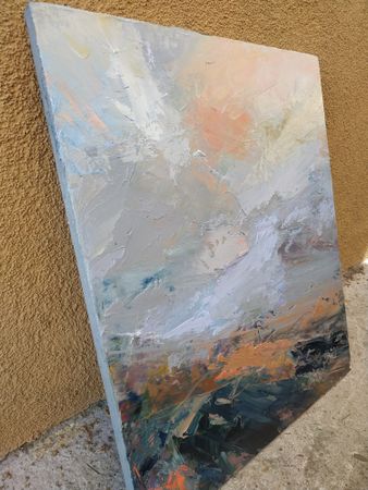 Виктория Шворень (Картина, живопись - 
                  50 x 60 см) Новая земля