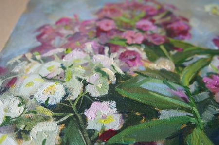 Елена Санина (Картина, живопись - 
                  33 x 42 см) Флоксы