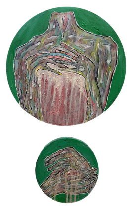 Александра Халипская (Картина, живопись - 
                  40 x 60 см) За-ветное делание (диптих)