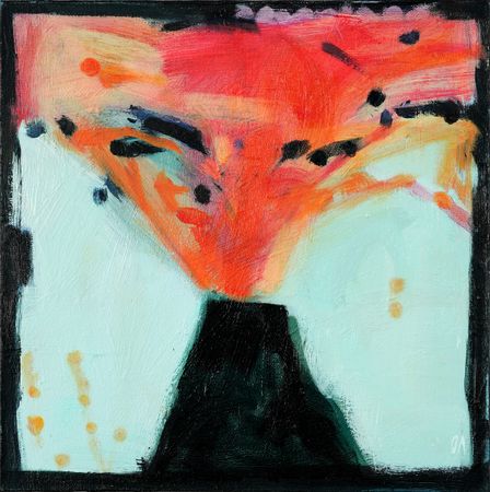 Оля Леонтьева (Картина, живопись - 
                  30 x 30 см) Вулкан #1