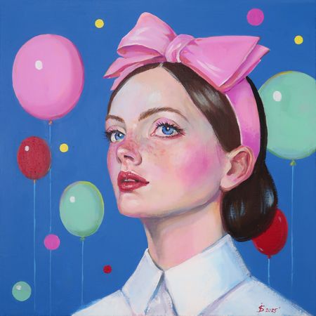 Светлана Искоских (Картина, живопись - 
                  40 x 40 см) Ветер перемен