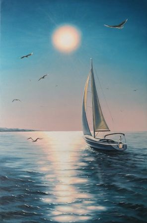 Елена Истомина (Картина, живопись - 
                  60 x 90 см) По ветру