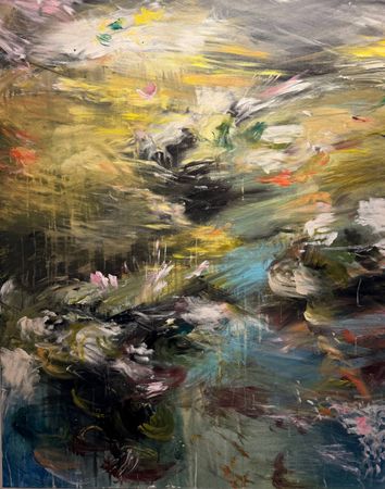 Мария Тихонова (Картина, живопись - 
                  100 x 125 см) Кувшинки