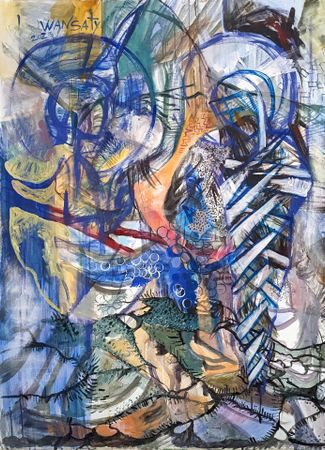 Татьяна Левченко (Картина, живопись - 
                  106 x 150 см) Воскрешение Лазаря