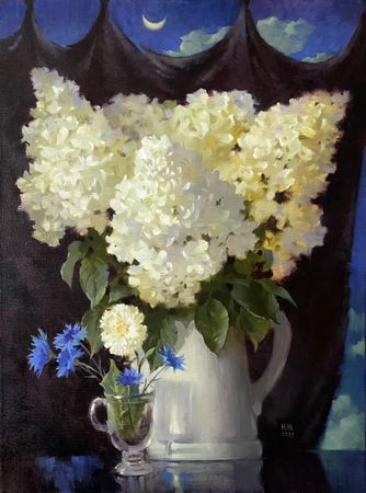 Юлия Непокрытая (Картина, живопись - 
                  60 x 80 см) Между нами